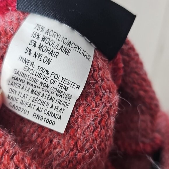 Vintage 🇨🇦 Merkley Wool Blend Ear Flap Toque - Picture 12 of 15